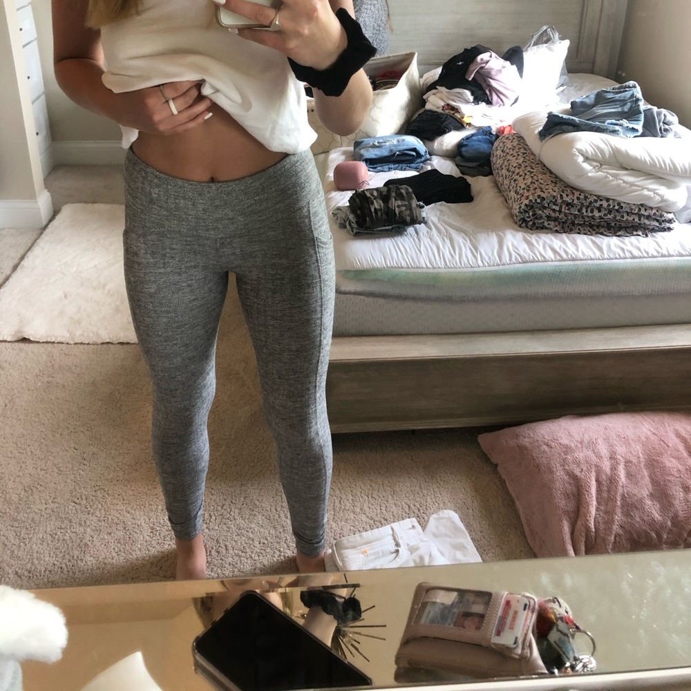 Gray leggings